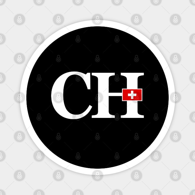 Switzerland Flag and Country Initials Magnet by cidolopez